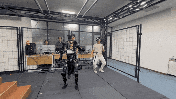 Humanoid whole-body teleoperation in the lab