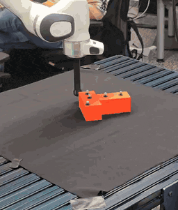 MTP Push-T deployment on a Franka Research 3 robot